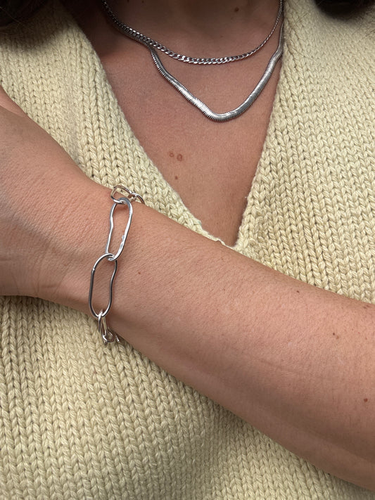 NODO ORGANIC CHAIN BRACELET SILVER