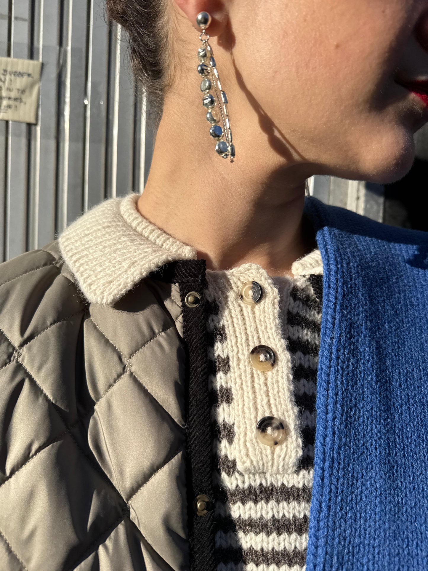 SISI JOIA GARBE EARRINGS - SILVER