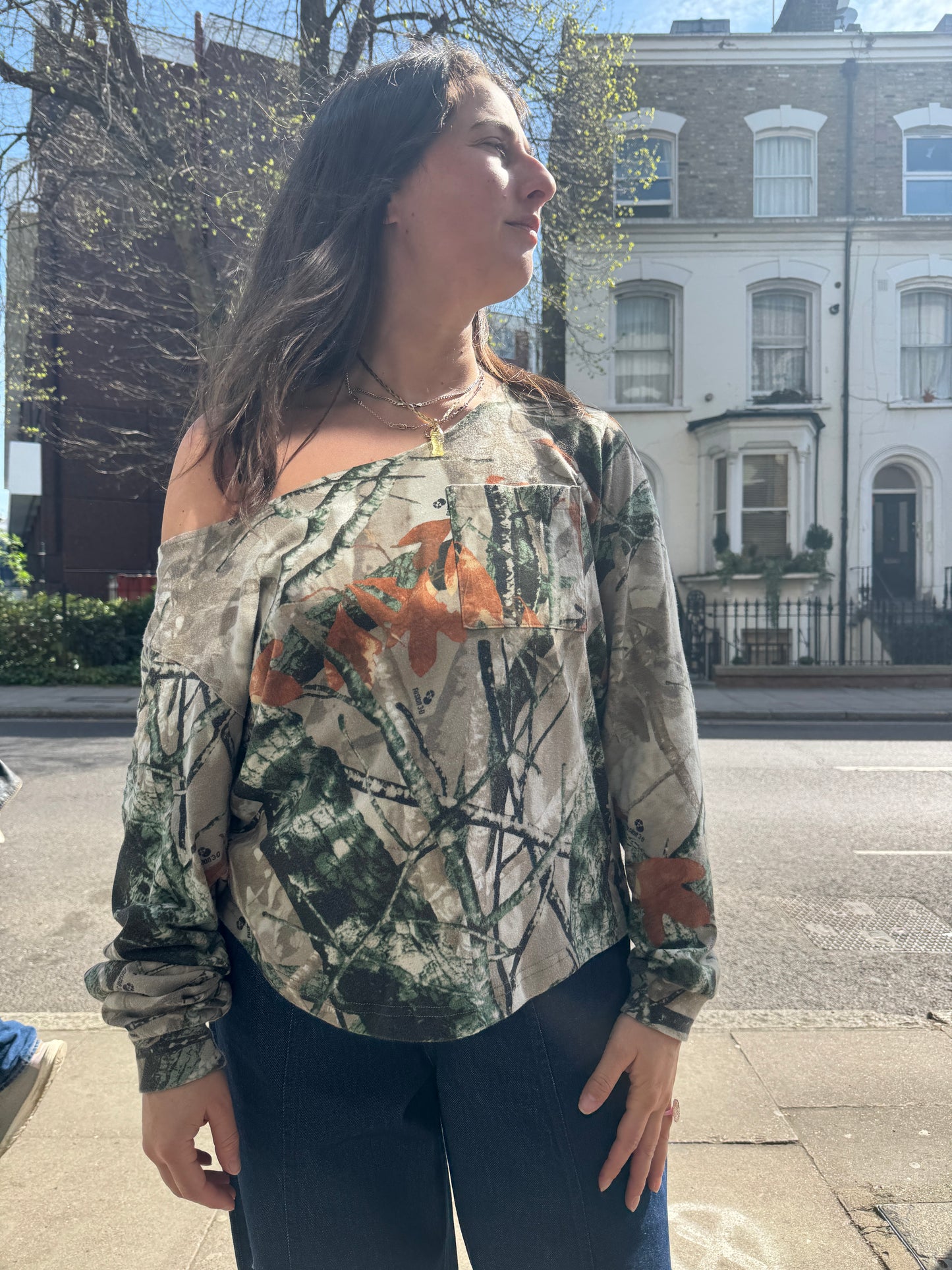 GINA CORRIERI LONGSLEEVES REVERSIBLE CAMO