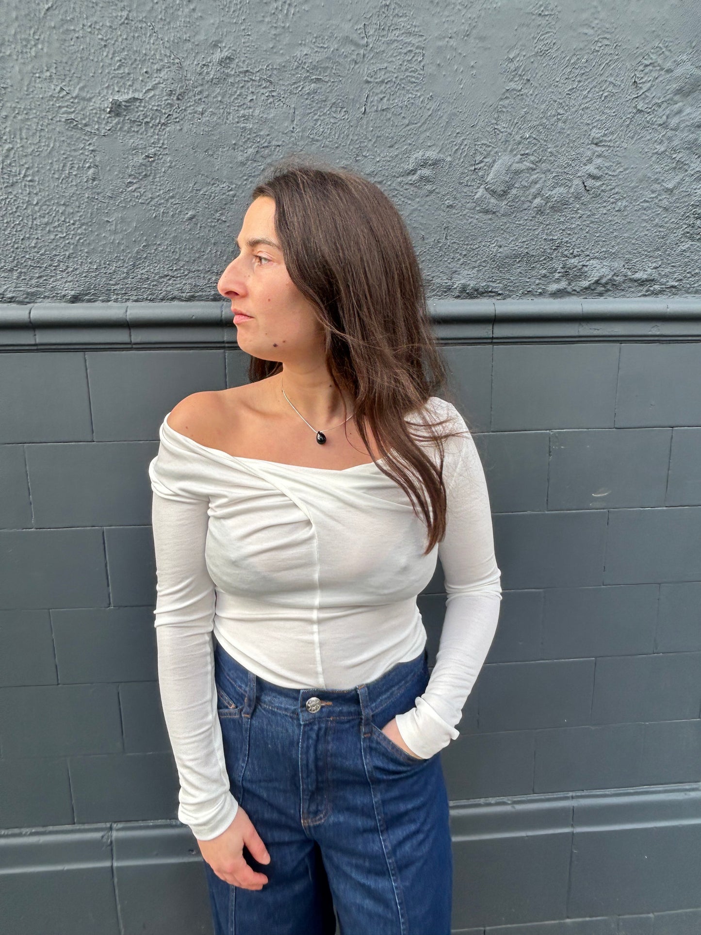 SISI JOIA GOTA MIDI NECKLACE - BLACK