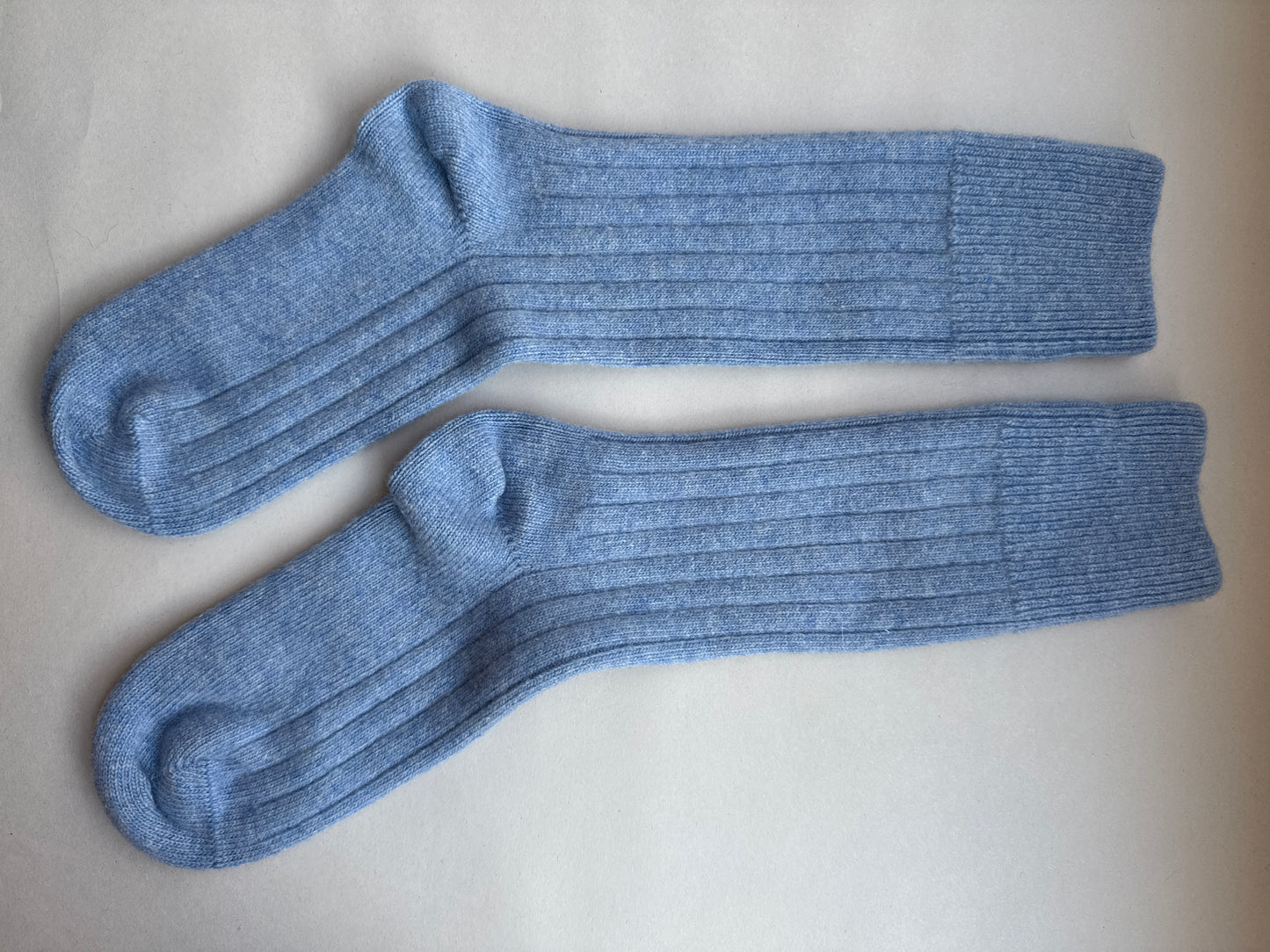 PAIRS BED SOCKS MERINO MORNING BLUE