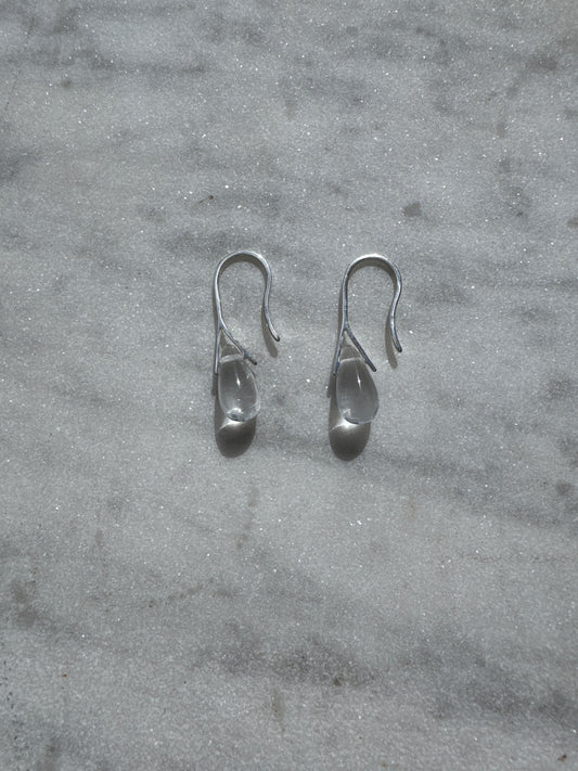 SISI JOIA MICRO GOTA EARRINGS - CLEAR