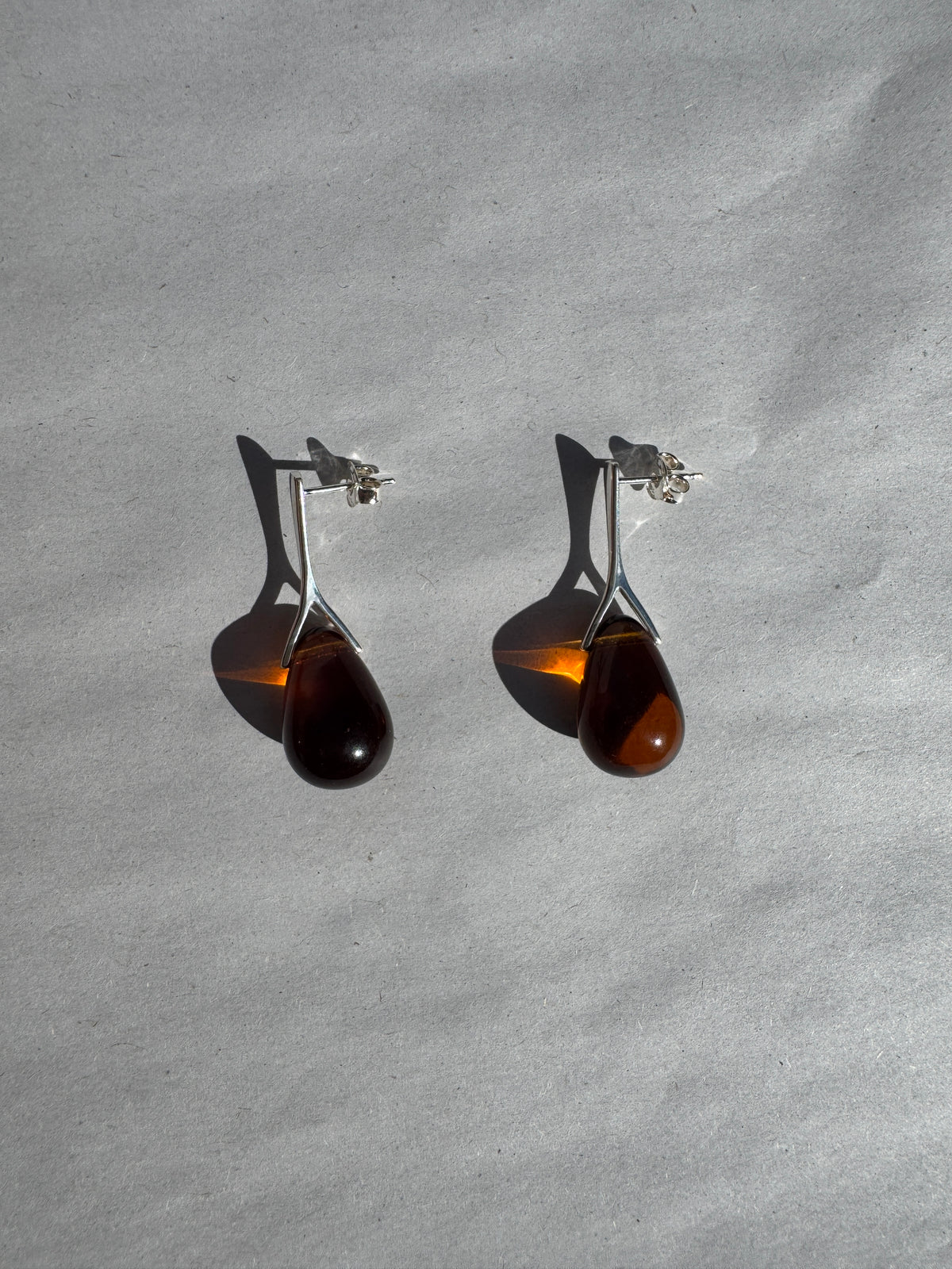 SISI JOIA GOTA NAIL EARRINGS - AMBER