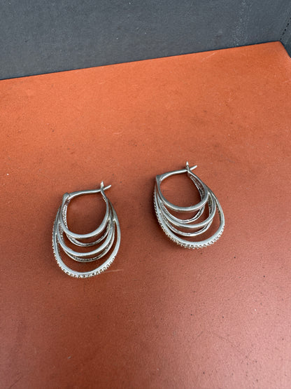SACROSANCT TRIPLE HOOP EARRINGS