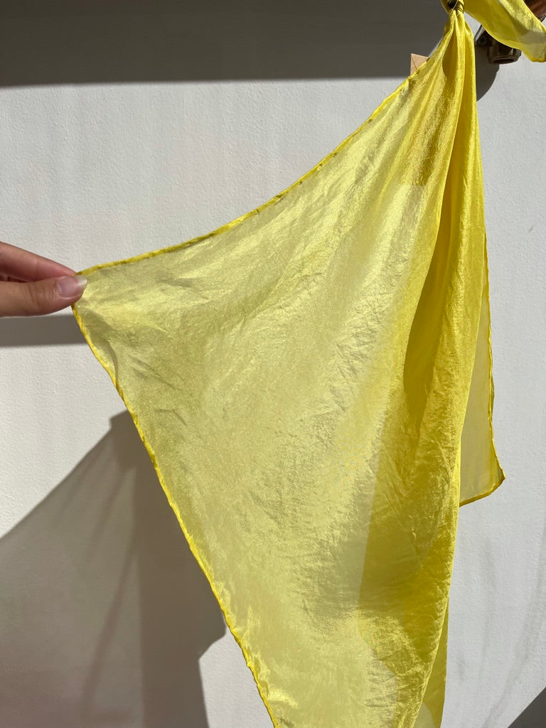 SLOW AND SOW SILK BANDANA YELLOW