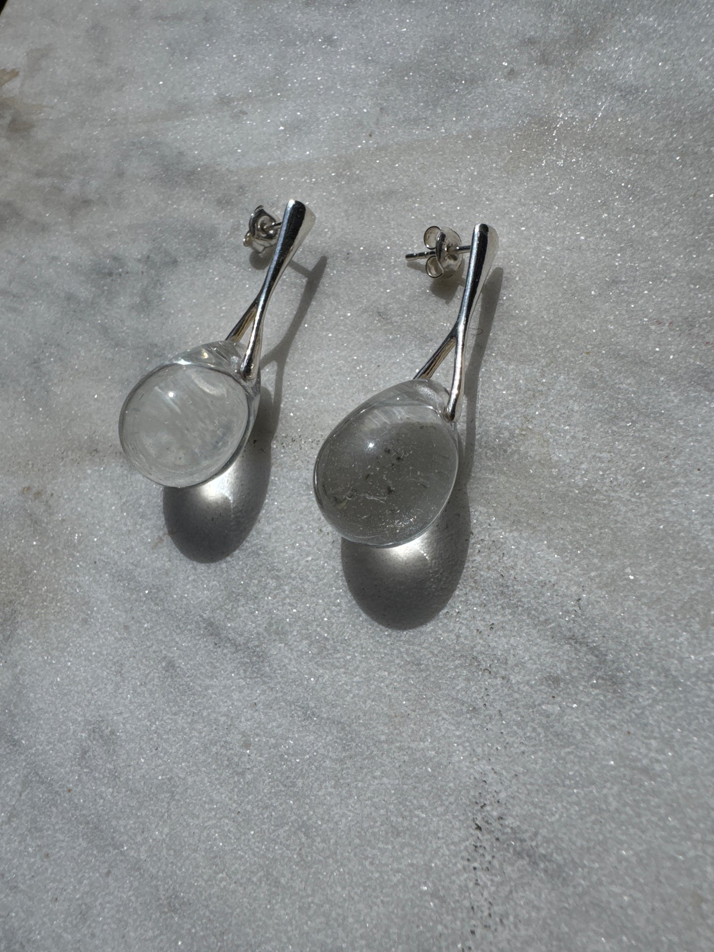 SISI JOIA NAIL EARRINGS - CLEAR