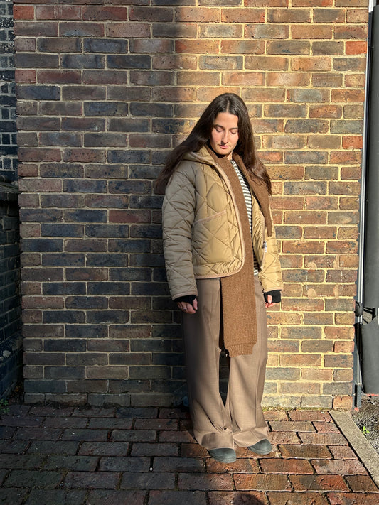 LAVENHAM BIG QUILT ZIPPED CRAYDON OCHRE