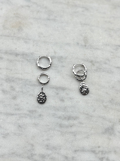 ARIYA CLIO MULTI-WAY EARRINGS SILVER