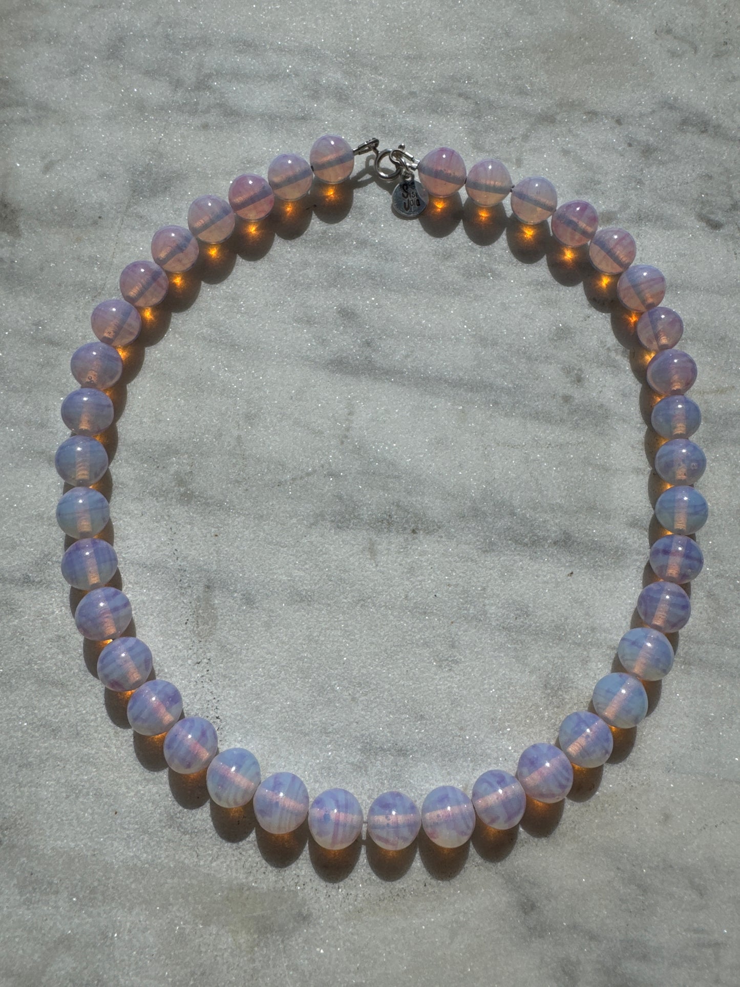 SISI JOIA MARIE NECKLACE - OPALINE PINK