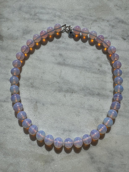 SISI JOIA MARIE NECKLACE - OPALINE PINK