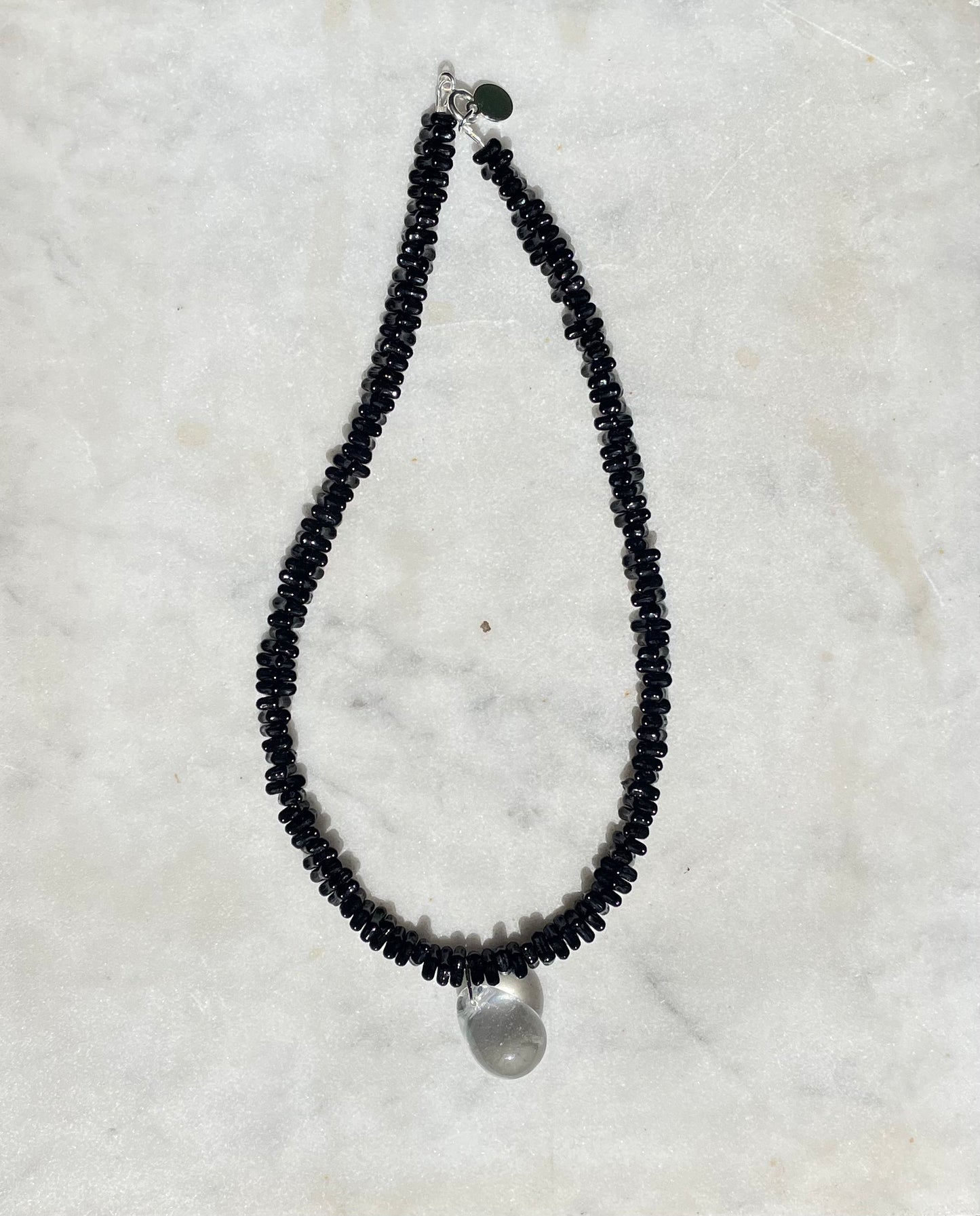 SISI JOIA CORAIL NECKLACE BLACK/CLEAR