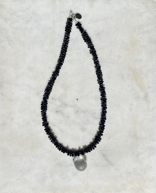 SISI JOIA CORAIL NECKLACE BLACK/CLEAR