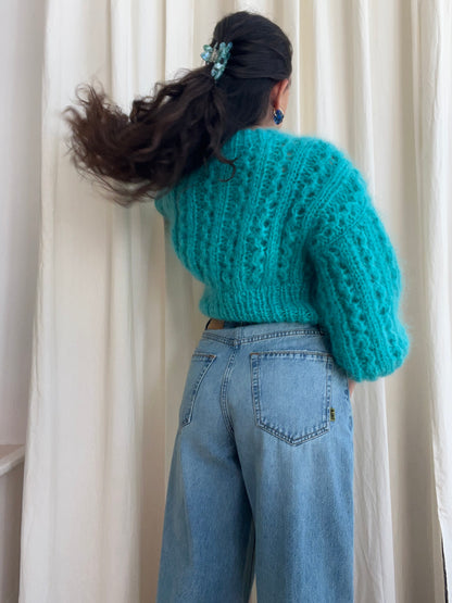 ROSEKUMO MAMMA CARDI TURQUOISE