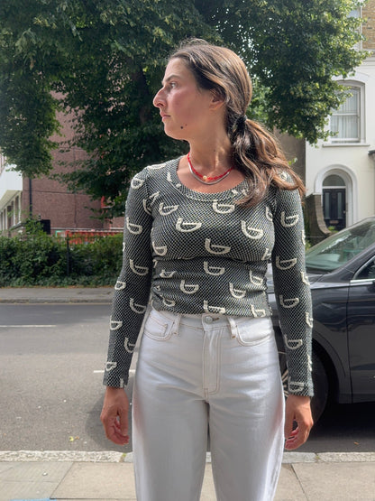 SK VINTAGE PRINT TOP