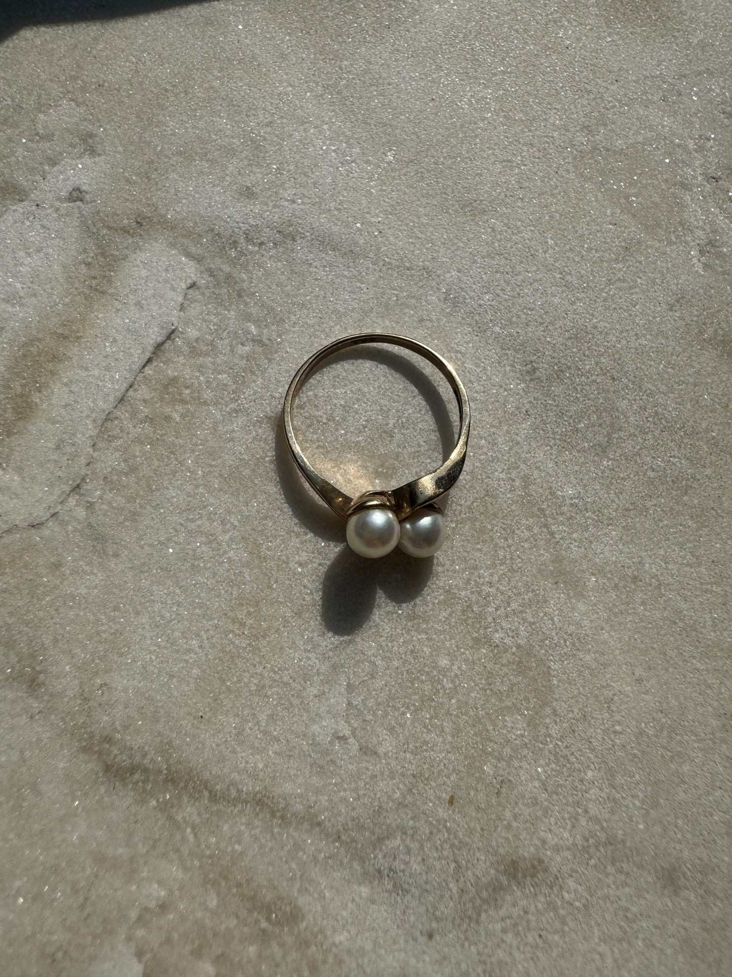 SACROSANCT DOUBLE PEARL RING