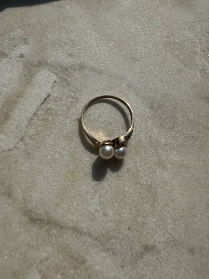 SACROSANCT DOUBLE PEARL RING