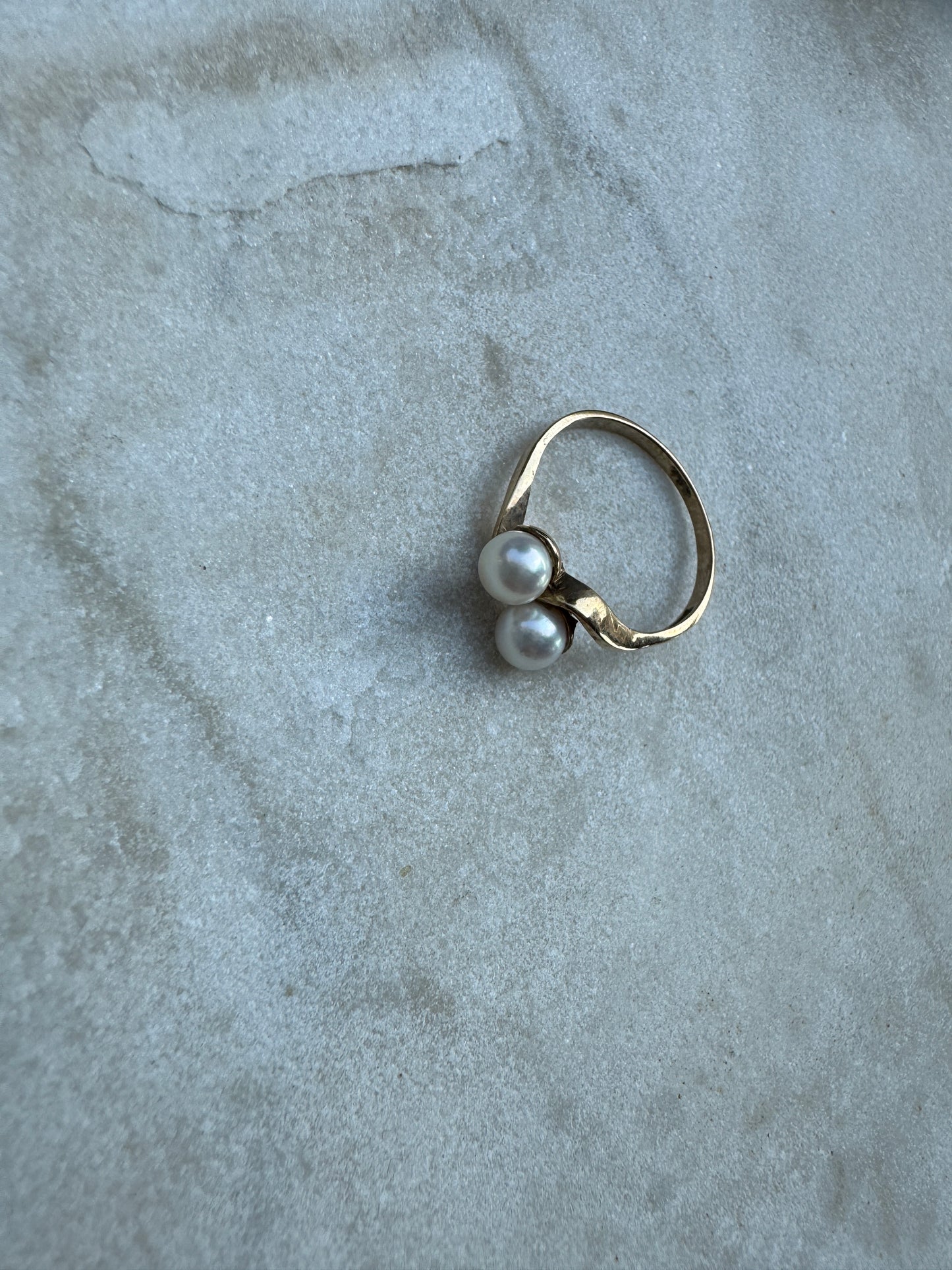 SACROSANCT DOUBLE PEARL RING