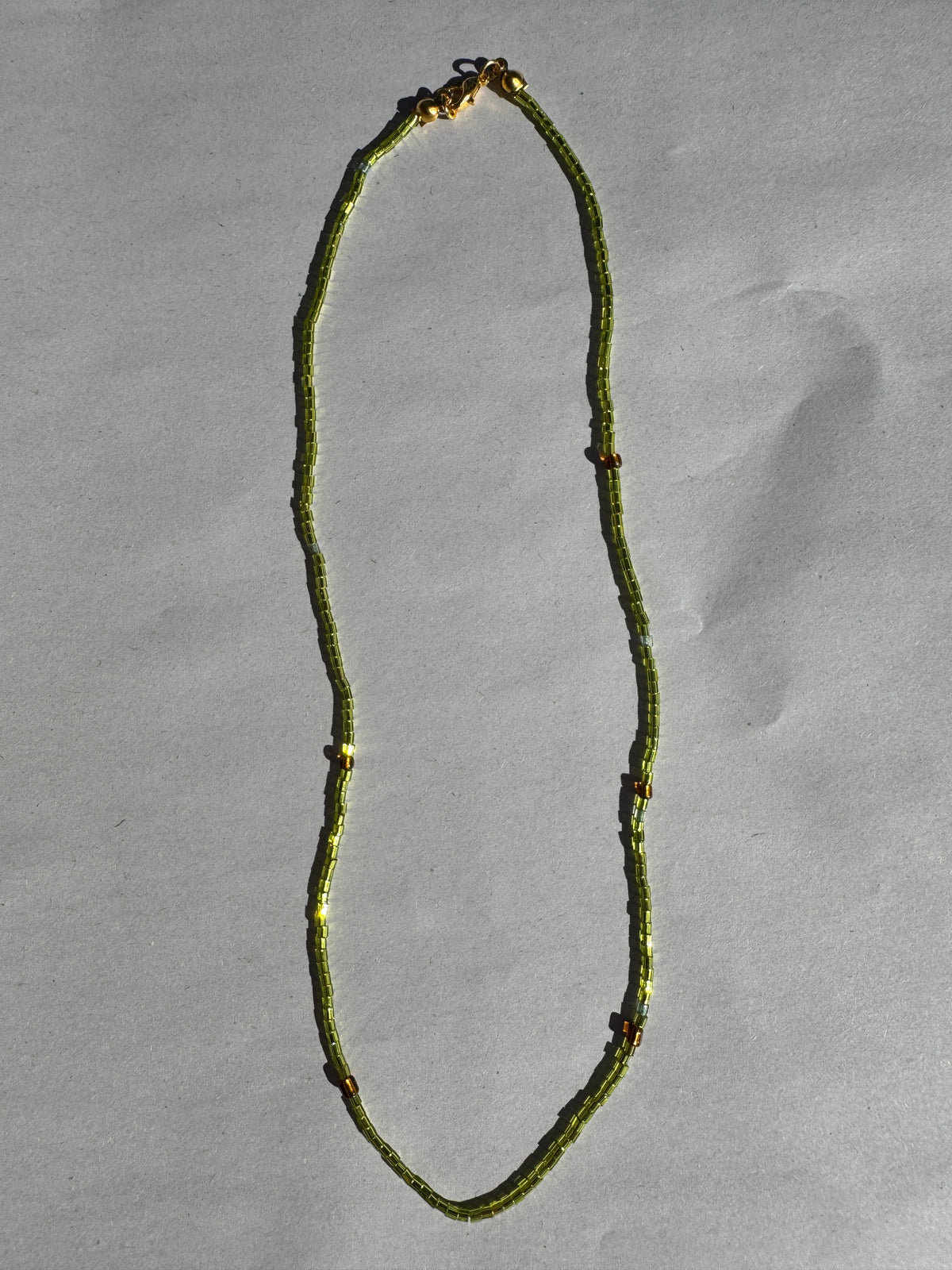 BEADING FOR PALESTINE NECKLACE GREEN