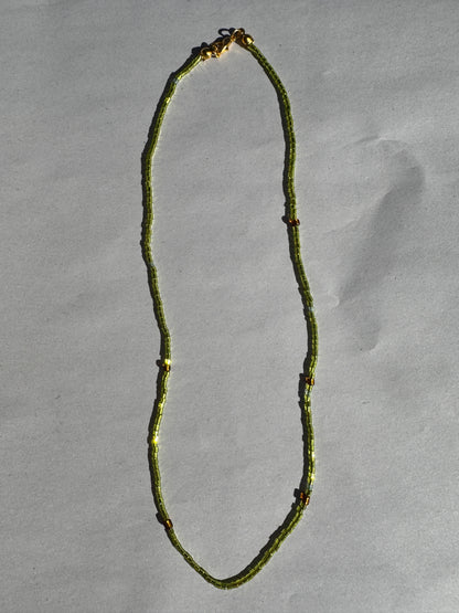 BEADING FOR PALESTINE NECKLACE GREEN