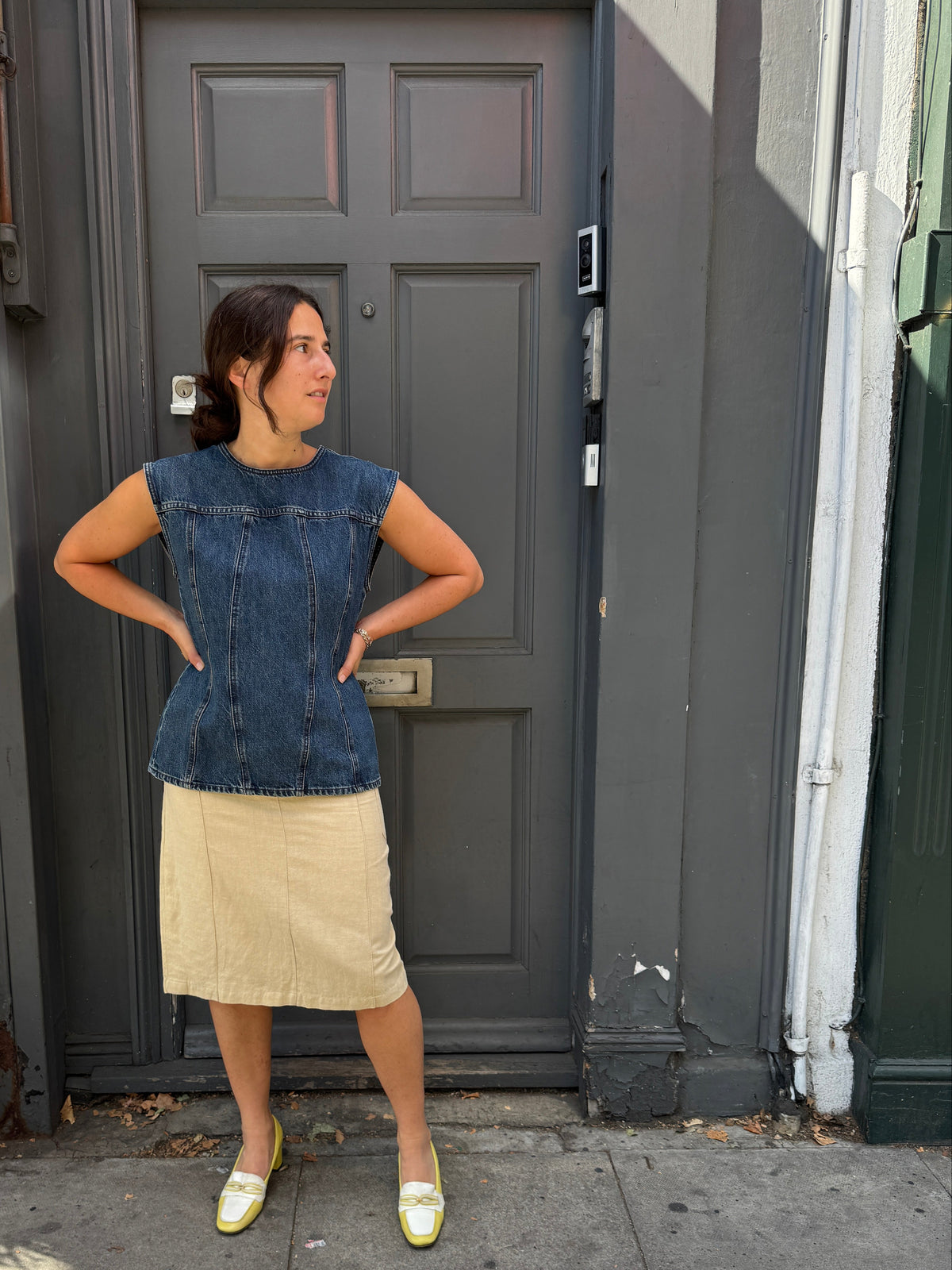 DALA CLOSED BACK TOP ARCHIVE BLUE