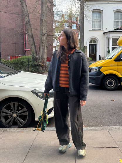 YETTON CARDIGAN GREY