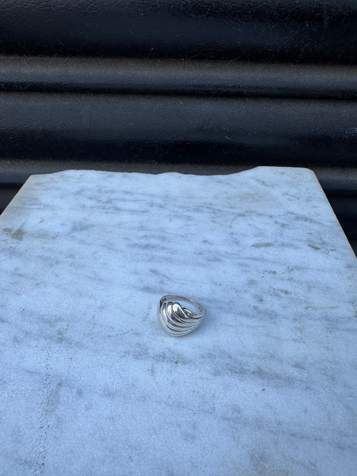 SACROSANCT TEXTURED SHELL RING