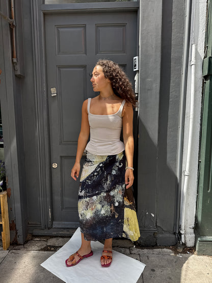 MOUZAHRES NEFELI WRAP SKIRT