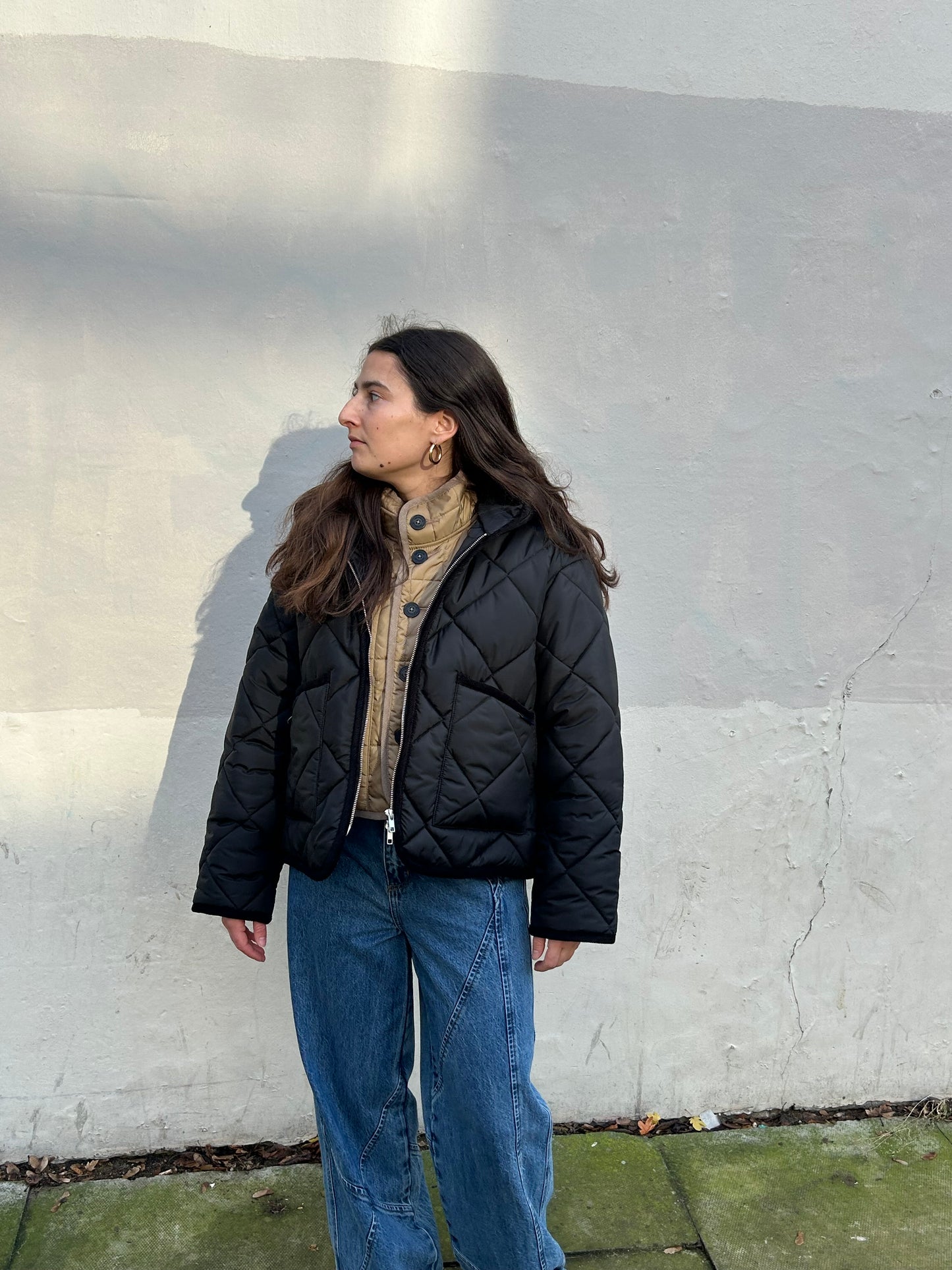 LAVENHAM BIG QUILT ZIPPED CRAYDON SABLE BLACK