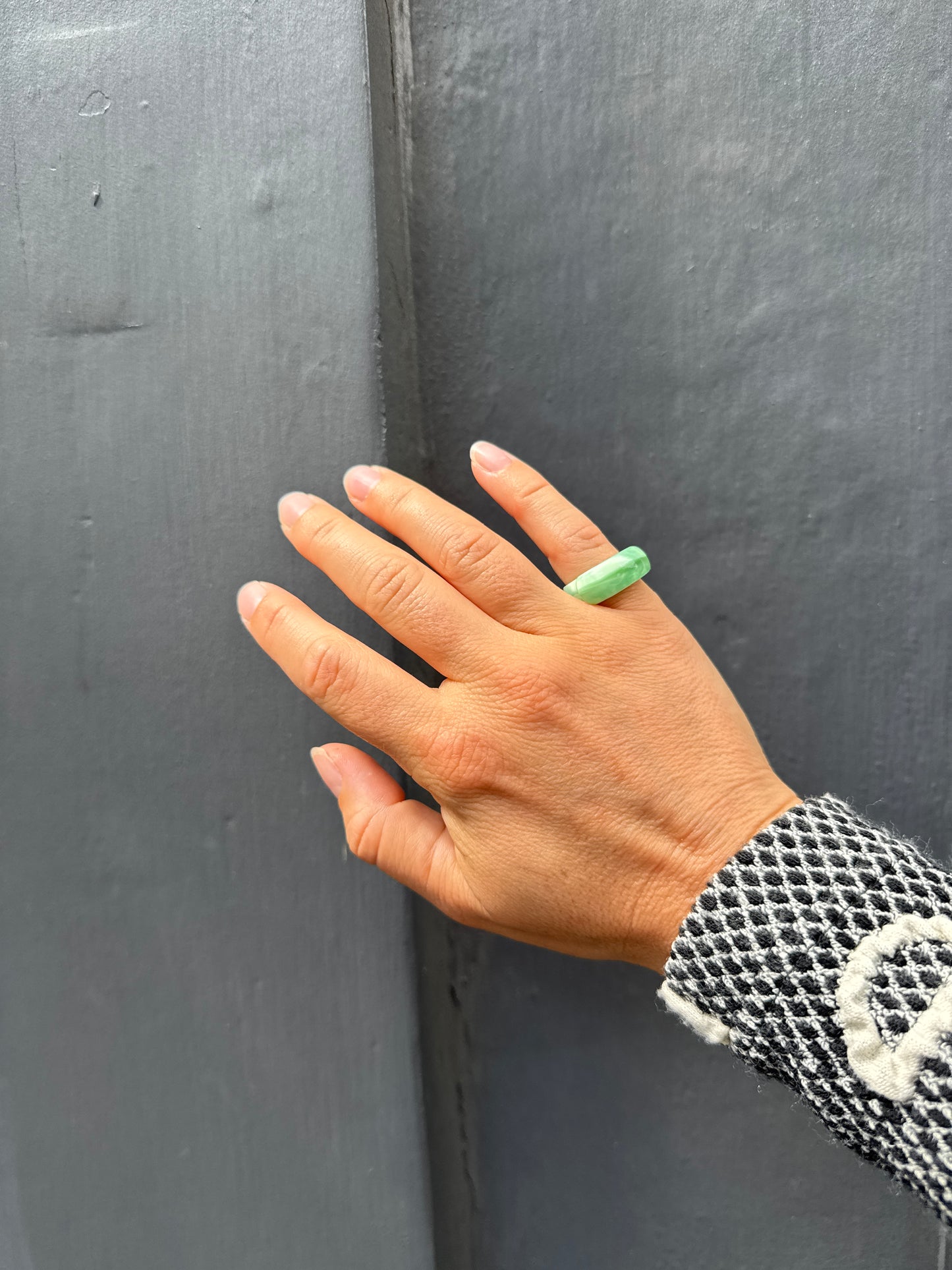 SISI JOIA GLASS RING GREEN