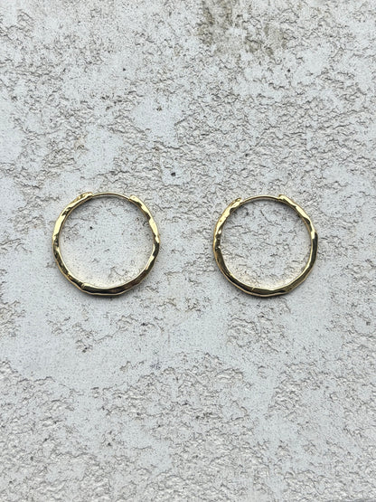 ARIYA NYLA HOOP EARRINGS GOLD