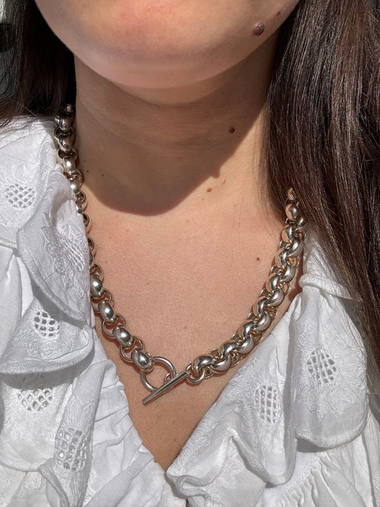 SACROSANCT VINTAGE SILVER BIG CURB CHAIN