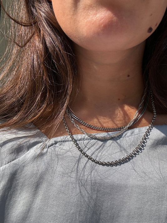 SACROSANCT STERLING SILVER CURB CHAIN