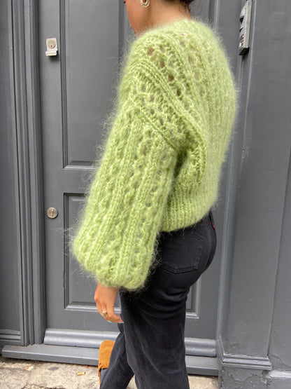 ROSEKUMO PISTACHIO CARDIGAN