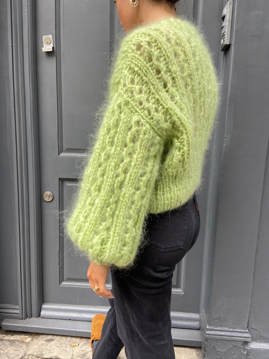 ROSEKUMO PISTACHIO CARDIGAN