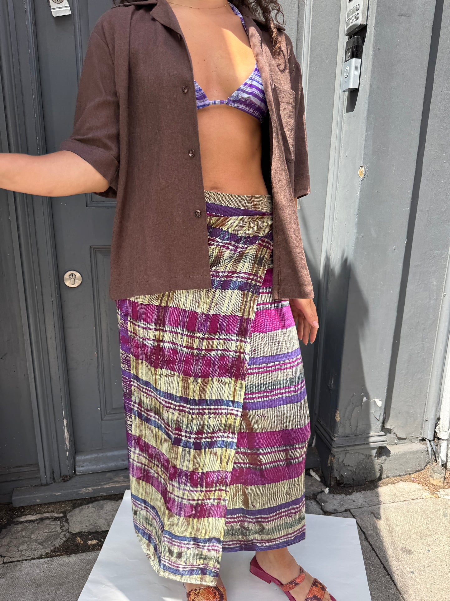 MOUZAHRES ZOSMA WRAP SKIRT