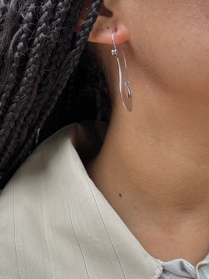 SACROSANCT SCULPTURAL SILVER EARRINGS