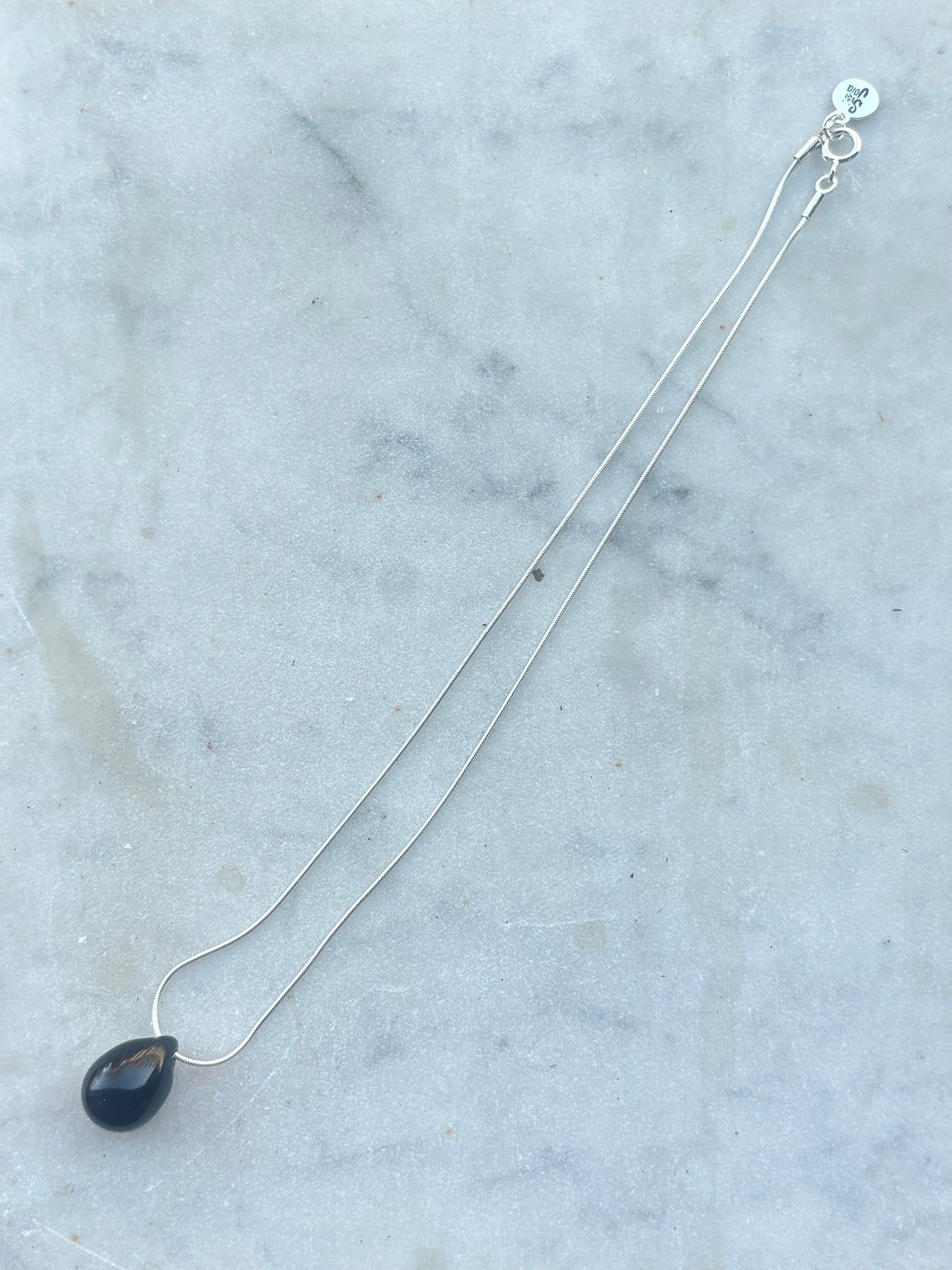 SISI JOIA GOTA MIDI NECKLACE - BLACK