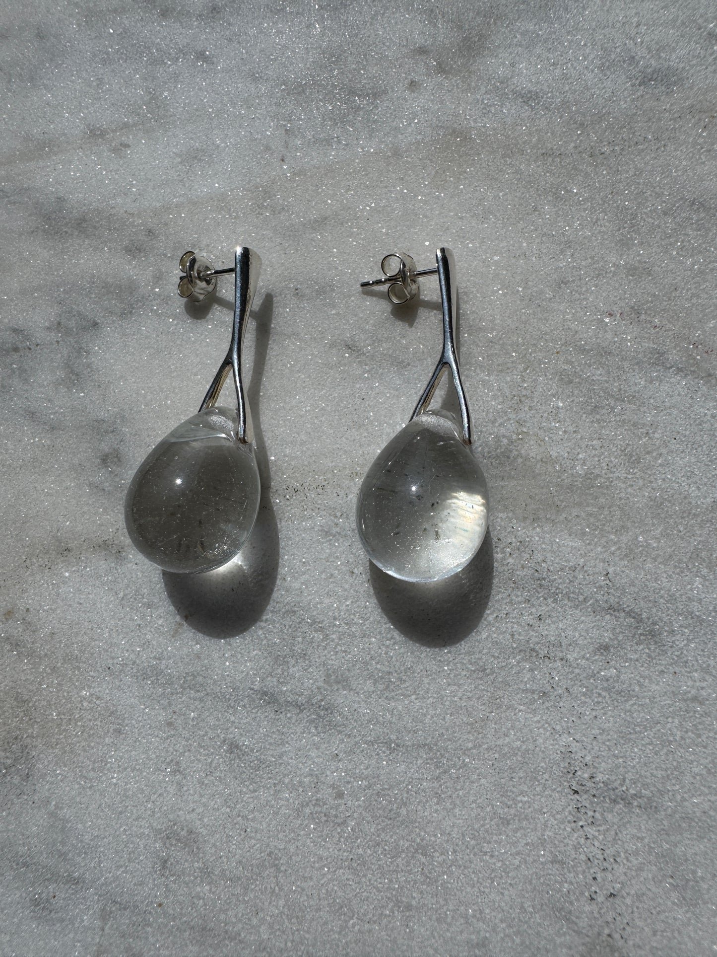 SISI JOIA NAIL EARRINGS - CLEAR