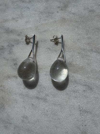 SISI JOIA NAIL EARRINGS - CLEAR