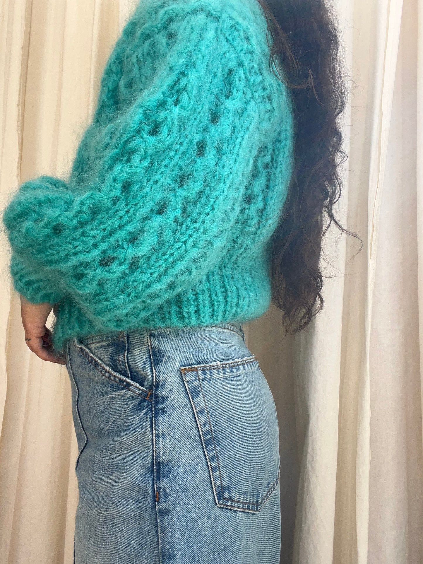 ROSEKUMO MAMMA CARDI TURQUOISE