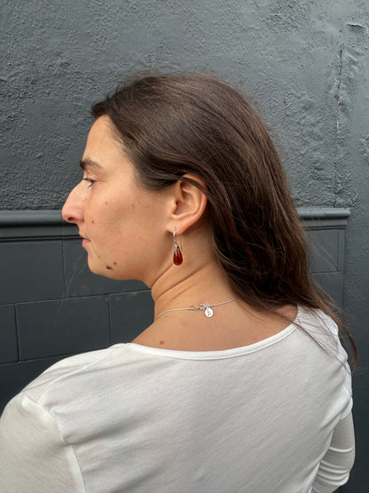 SISI JOIA BROTE EARRINGS - DARK AMBER