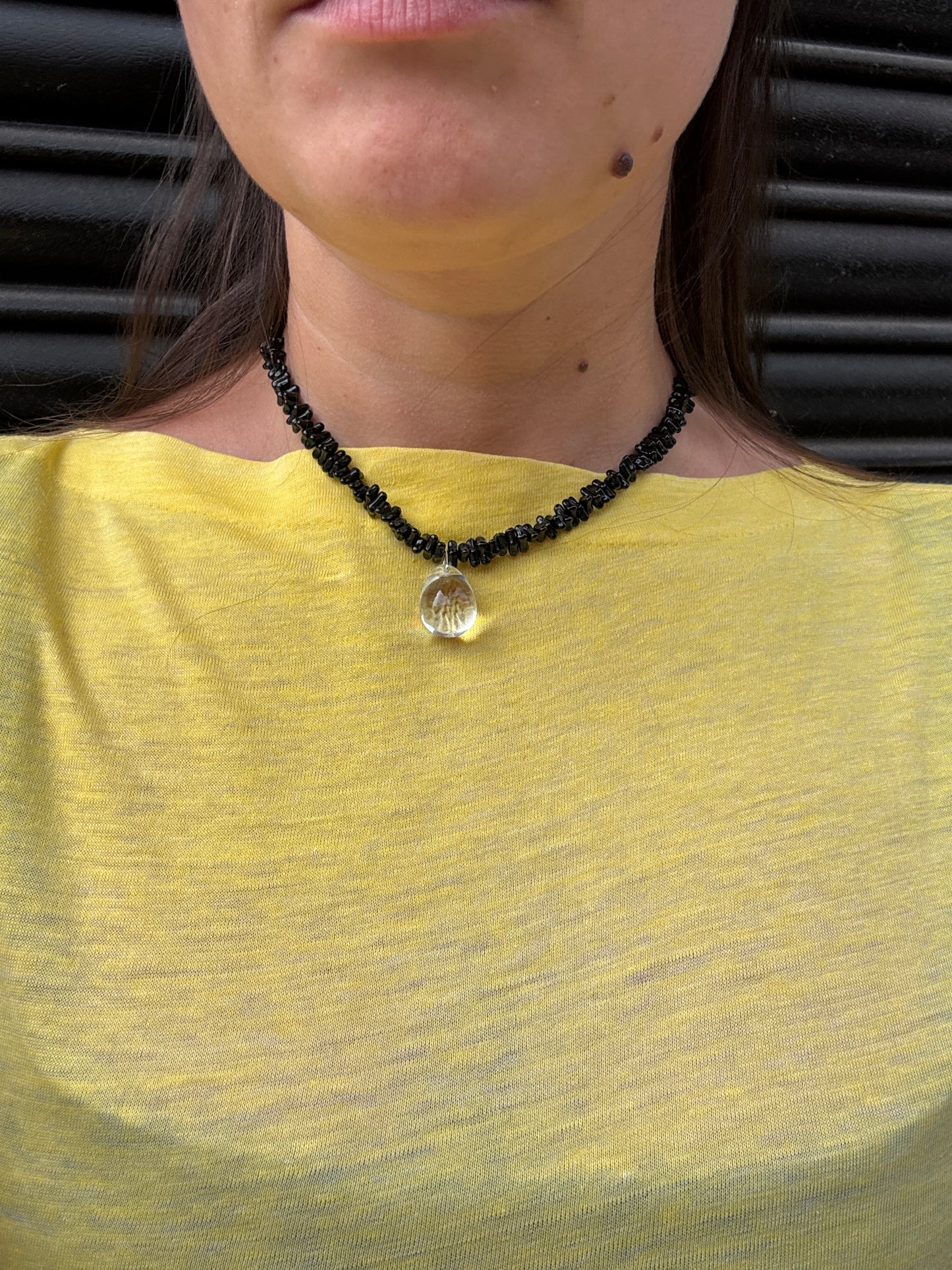 SISI JOIA CORAIL NECKLACE BLACK/CLEAR