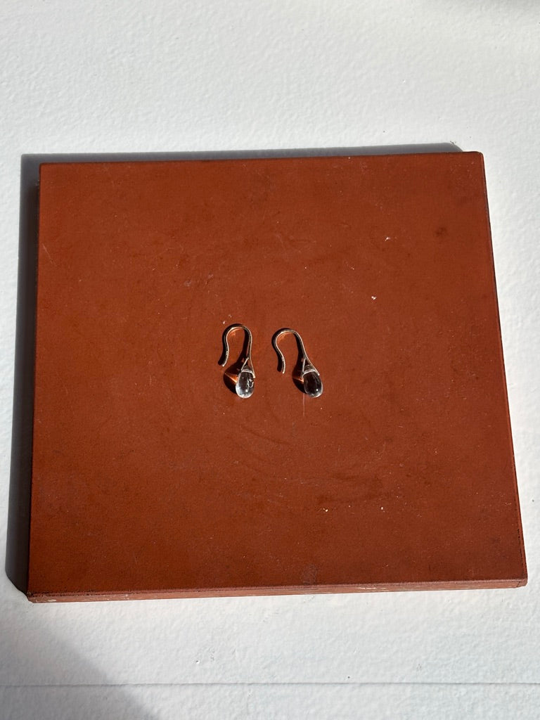 SISI JOIA MICRO GOTA EARRINGS - CLEAR