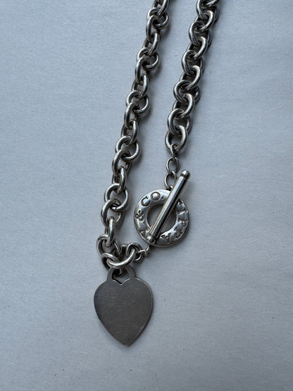 SACROSANCT TIFFANY LINK HEART CHAIN