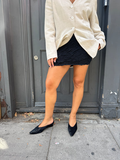 SK VINTAGE 1980's DEADSTOCK HUNZA TEXTURED SKIRT