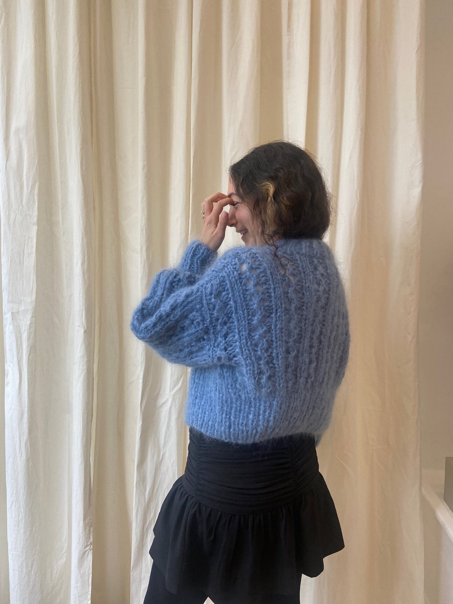 ROSEKUMO MAMMA CARDIGAN BLUE