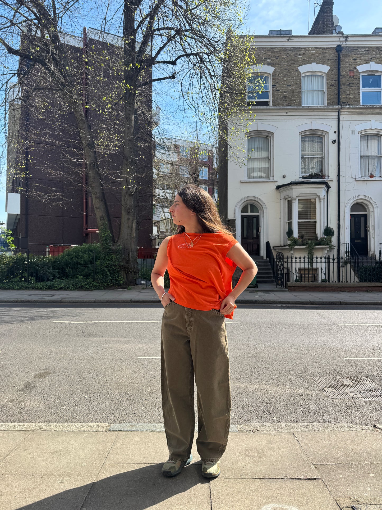 GINA CORRIERI SHIFT TOP ORANGE