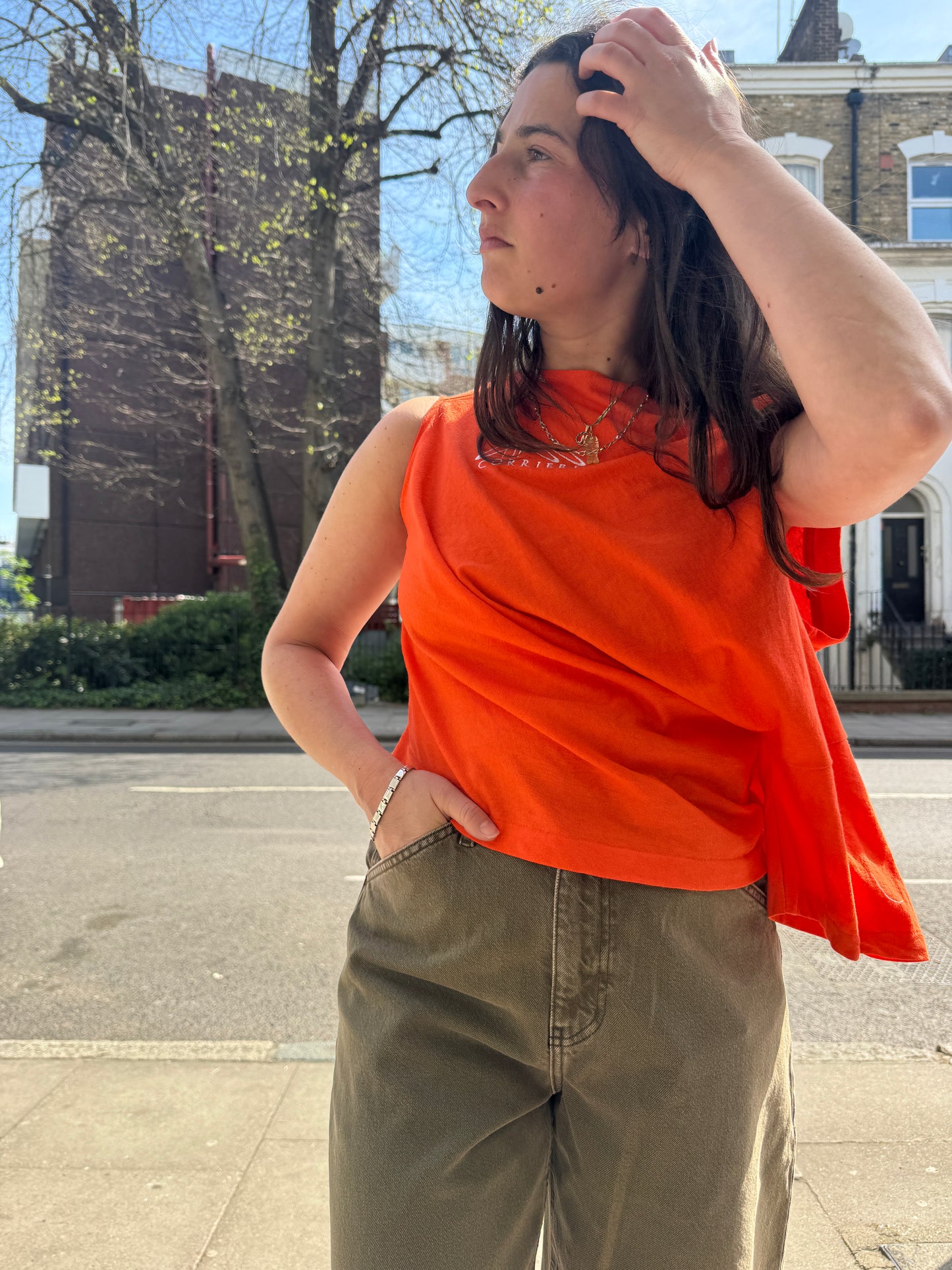 GINA CORRIERI SHIFT TOP ORANGE