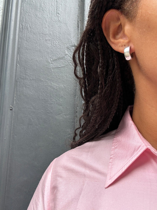 SACROSANCT SMALL HUGGY HOOP EARRINGS