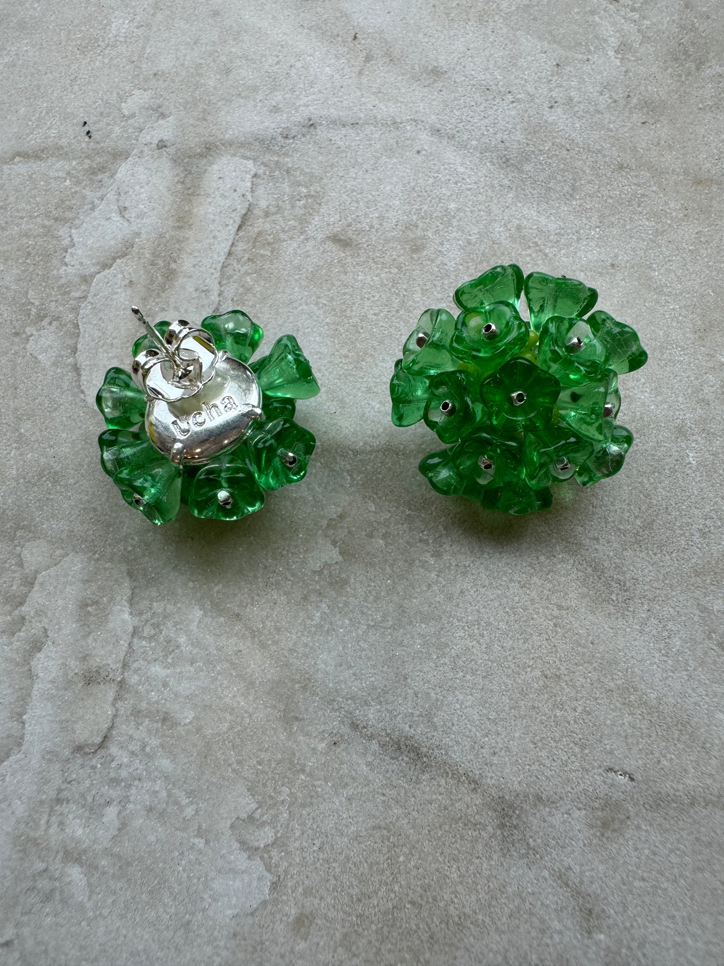 UCHA BLOOMING EARRINGS GREEN